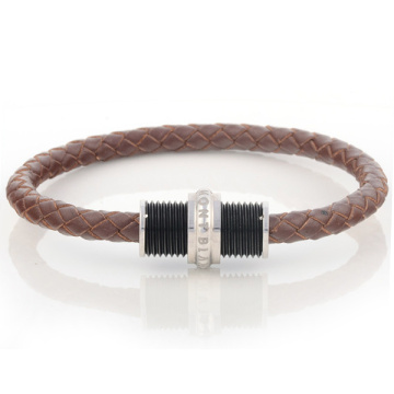 Fashion Balck Brown Braided Leather Small Wrists Bracelets For Boys