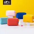 Popular simple color embroidery partysu pu pencil case