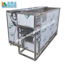 Two-Tank Solvent Vapor Degreaser with Ultrasonic Cleaning and Refrigeration Cooled System