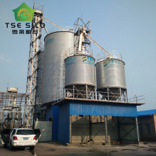 Galvanized Steel Hopper Bottom Wheat Silos for Feed Mill (TCZK 100T 200T 500T)