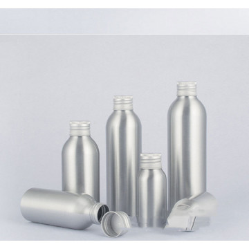 Aluminum bottle cosmetic bottle with aluminum cap screw