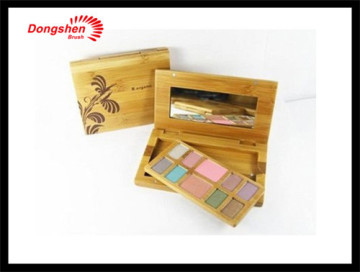 Bamboo cosmetic mirror,Kosmetik container wood,free samples