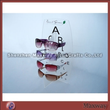 Clear 4 Pairs Lucite Sunglasses/Goggle Display/Holder