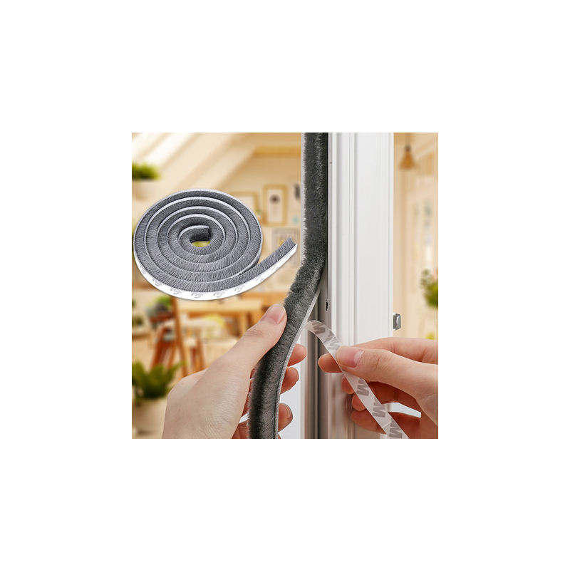 Door and window backing type and installation type wool strip sealing strip