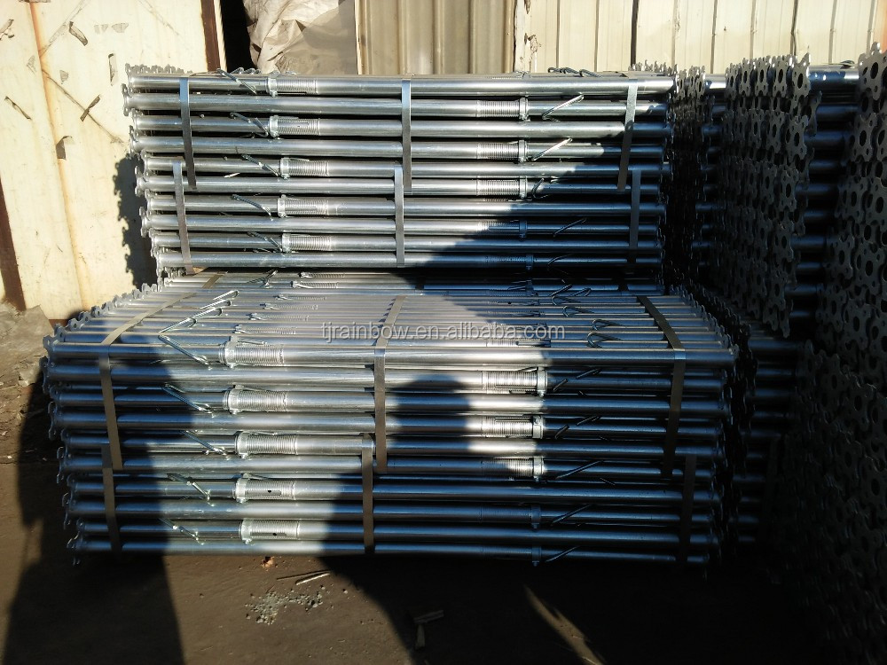 Adjustable scaffolding pipe