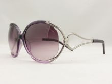 Roberto Cavalli Sun Glasses For Women Narciso 524s 83z Transparent Purple Mix Silver Frame Purple Gradient Lens