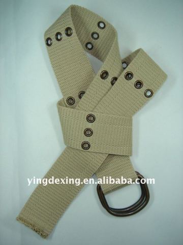 New style Webbing belt,Beige fabric belts, cheap waist belts, W080901-03