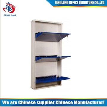 Steel modern shoe cabinet,large shoe cabinet,iron shoe cabinet