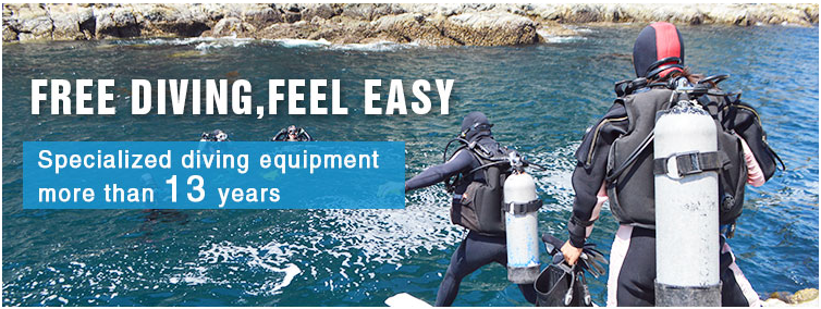 Convenient and sharp line cutter for diving equipment,