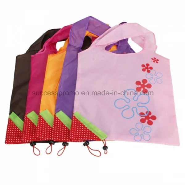 Rose Shaped Foldable Shopping Bag, Customized Design and Size Are Accepted