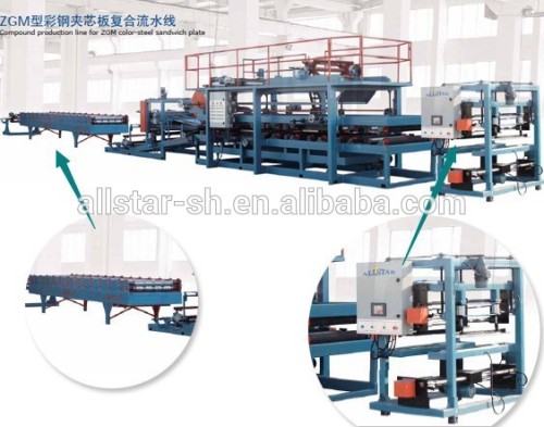 automic china eps stable and reliable eps sandwich panel production line