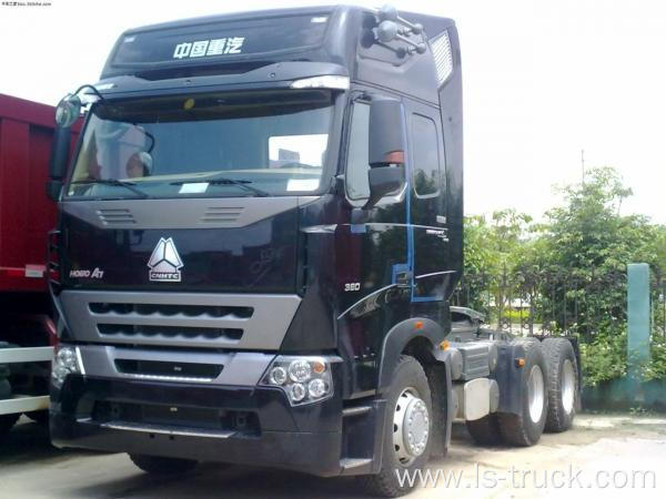 Stock Howo A7 truck tractor 420hp 6x4 drive