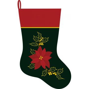 2020 Christmas Velvet stocking with Flower