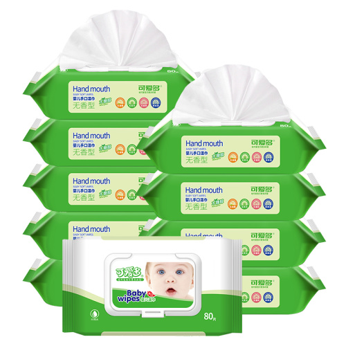 Hand and Mouth Wet Towel Baby Wipes