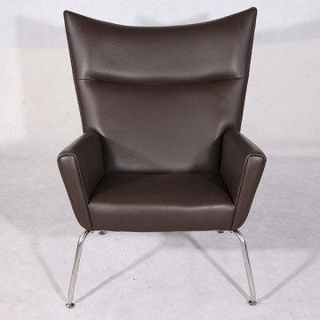 Classic leather Wing Chair leather hans wegner lounge chair