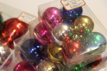 6Pack Assorted Color Shiny Christmas Ball Ornament