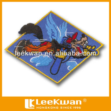 Cartoon wolf embroidery patch for kids