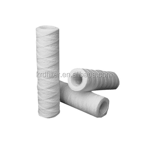 20 inch Degreasing Cotton/Fiberglass String Wound Water Filter Cartridge for Water Treatment