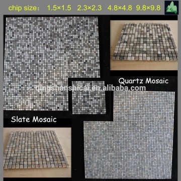 mini 1.5*1.5 quartzite Square mosaics tile