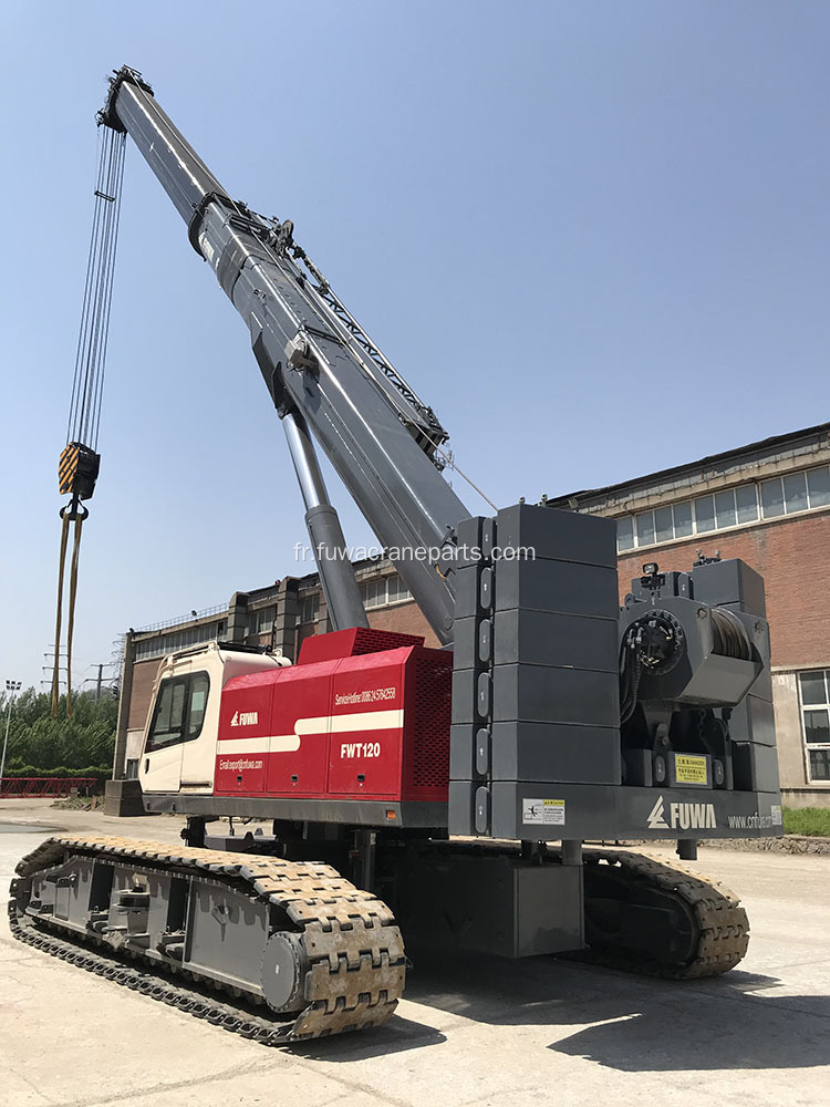 Grue télescopique montée sur chenilles à flèche télescopique