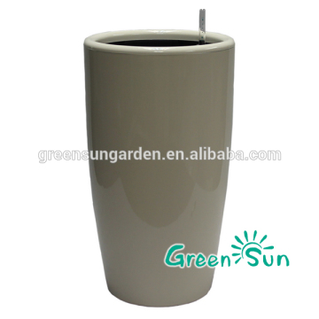 LQ3561 ABS flower design planter,large plastic planters,cheap plastic planters