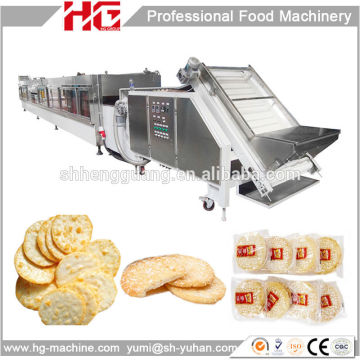 complete automatic line of rice biscuit making machine