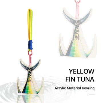 SWAGE Tail Series Keyring-Yellowfin tuna