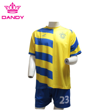 Customized polyester soccer uniforms