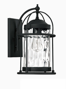 Black Vintage Glass Outdoor Graden Lamps