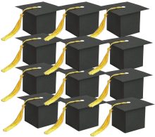 Graduation Box: Customizable Graduation Hat Shaped Gift Boxes for Candy, Sugar, Chocolate and Graduation Party Favors