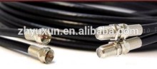Twin satellite cable with F connector used for TV