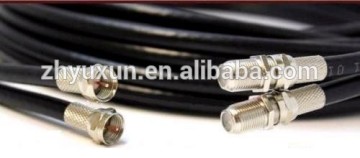 Twin satellite cable with F connector used for TV