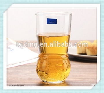 2014 world cup beer glass football shape beer glass cup new design custom beer glass for sale