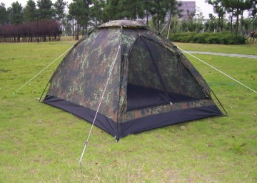 camouflage type tent