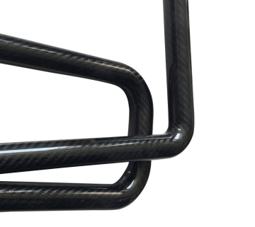 High quality black 3K carbon fiber bend tube