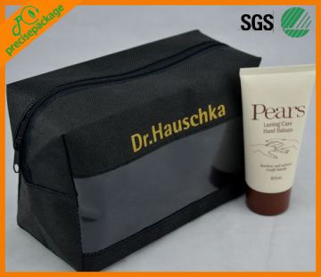 printed cheap Non Woven Cosmetic handle bags