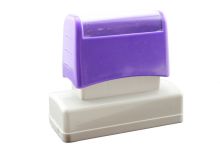 Square Flash Pre Inked Rubber Stamps , Perfectly Clear Stamps