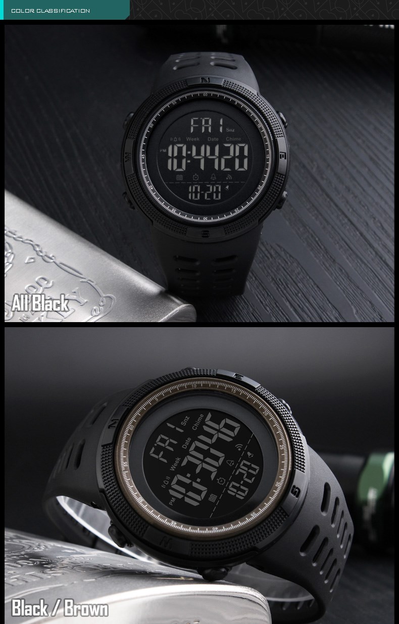 Dual display analog digital popular sport watch Japan movement Skmei wholesale