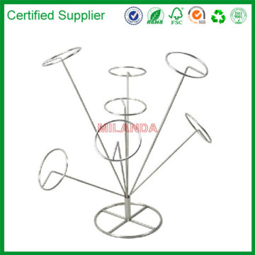 7 hat display, metal hat display rack (M-10457)