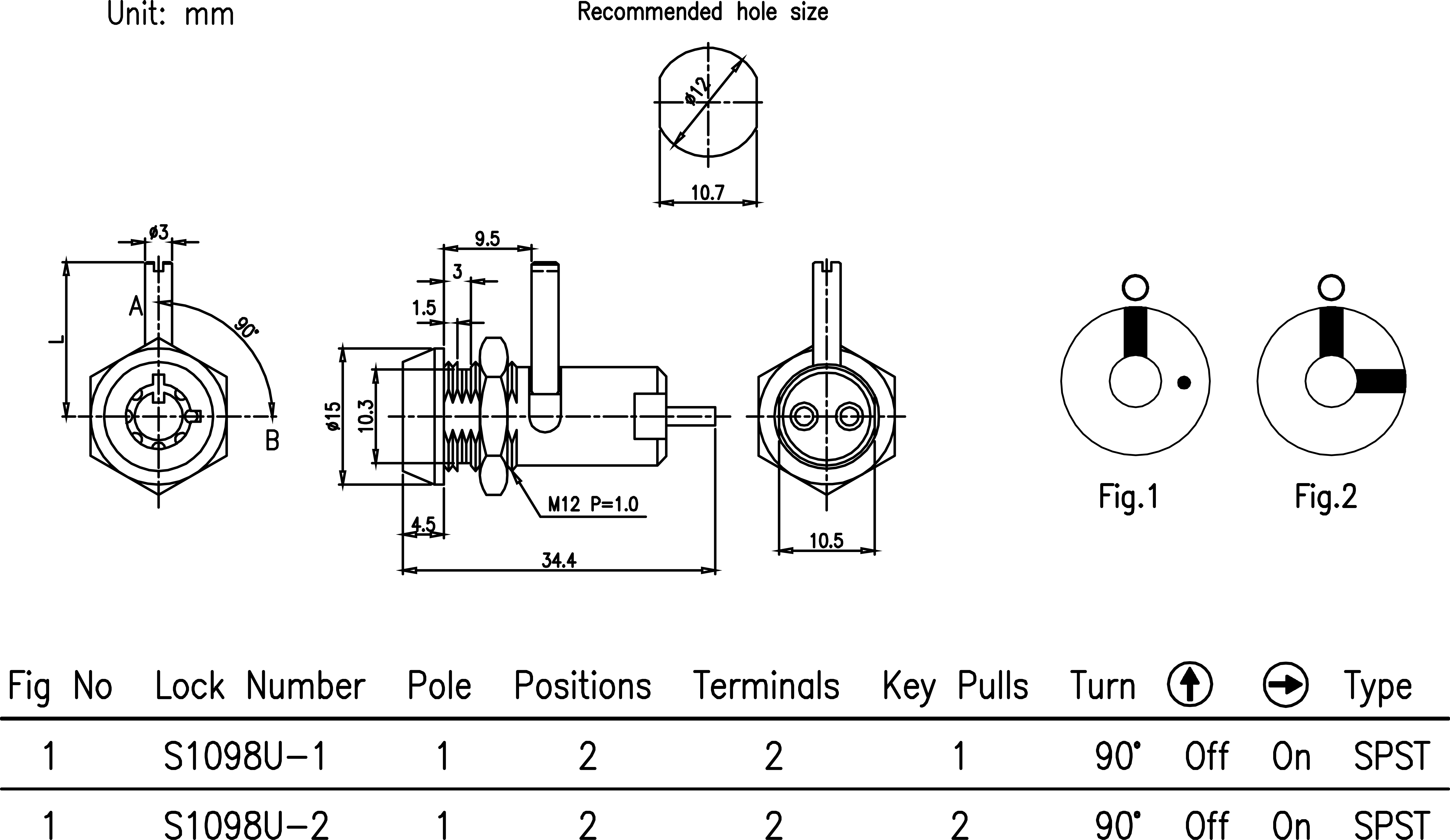 Key Switch Lock