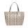 Geometric shopping bag PU fashion women handbag customized lady tote bag