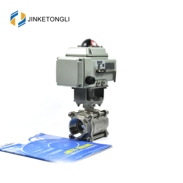 JKTLEB064 electrically actuated propress ss316 ball valve