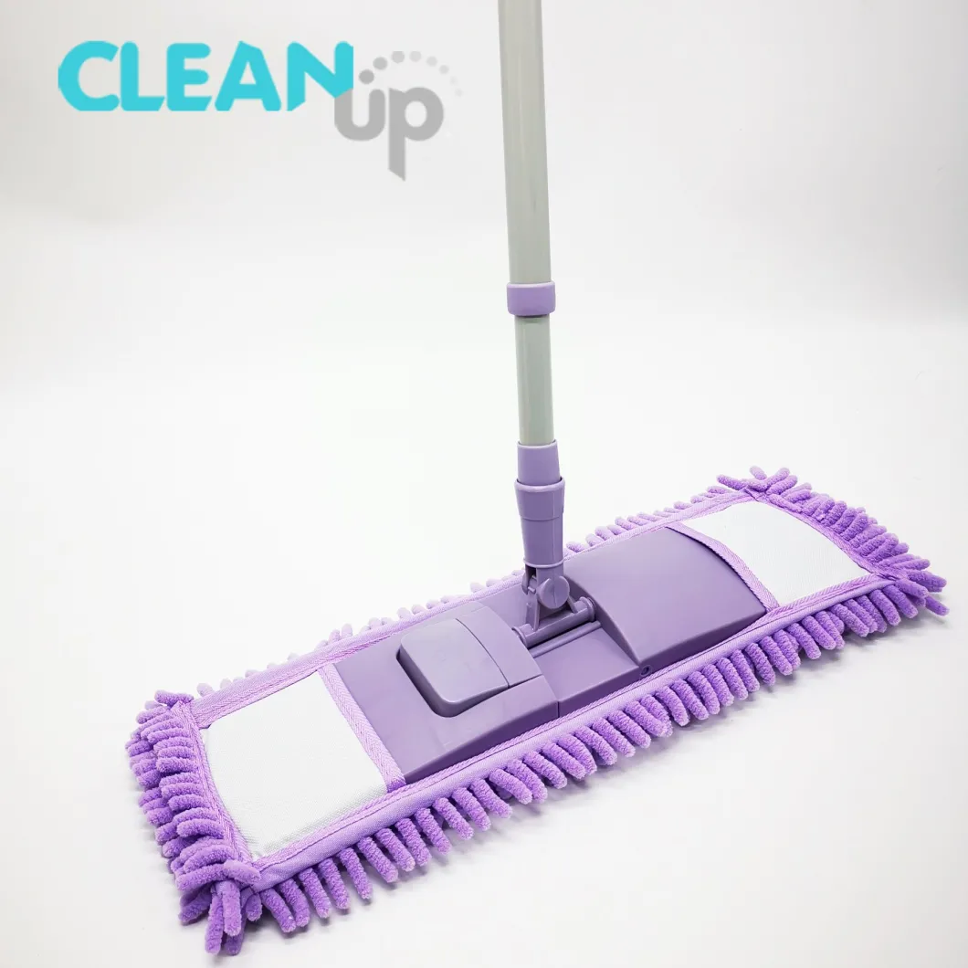Hot Selling Floor Washable Microfiber Chenille Folding Flat Mop