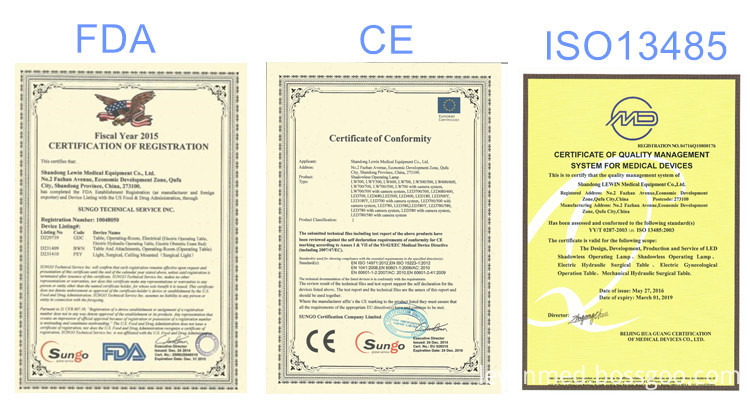 Approved with CE, FDA and ISO13485