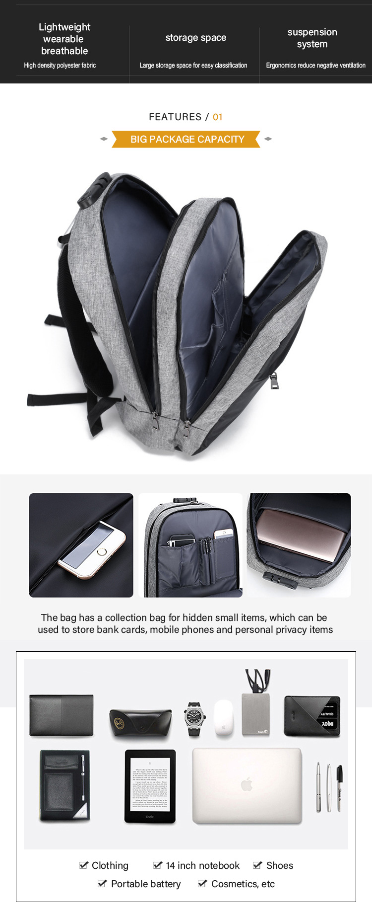 Laptop Bag Backpack Two