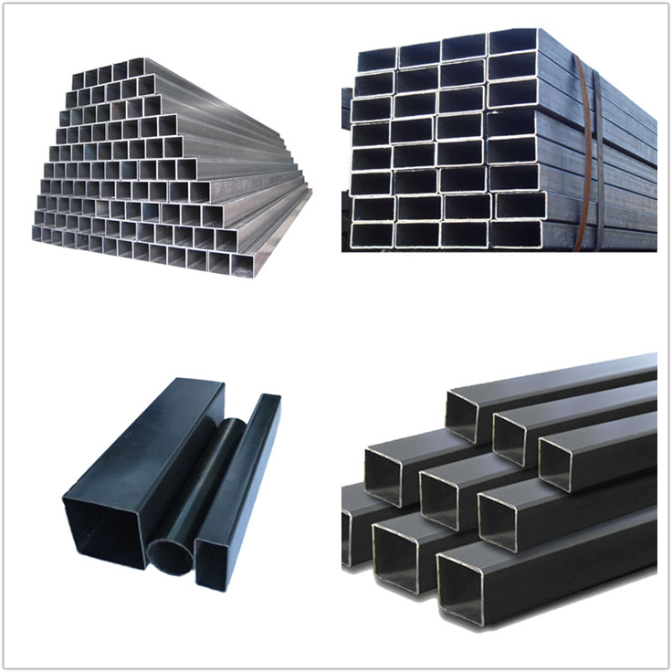 Welded black carbon square /rectangular steel pipe and tubes