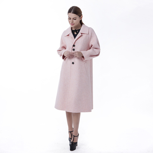 New pink cashmere overcoat