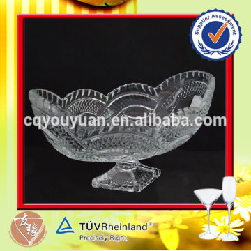 Wholesale premium quality serving bowl decorative glass fruit bowl