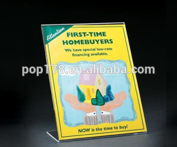 acrylic table sign holder for menu acrylic clear cube makeup organizer