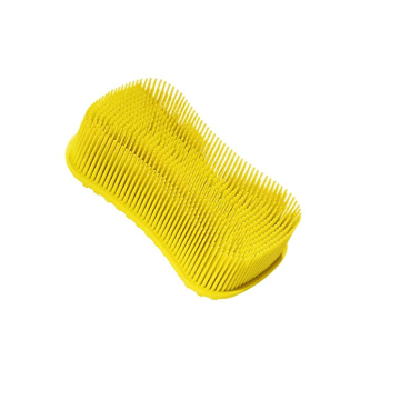 Brosse de douche en silicone à poils naturelle douce